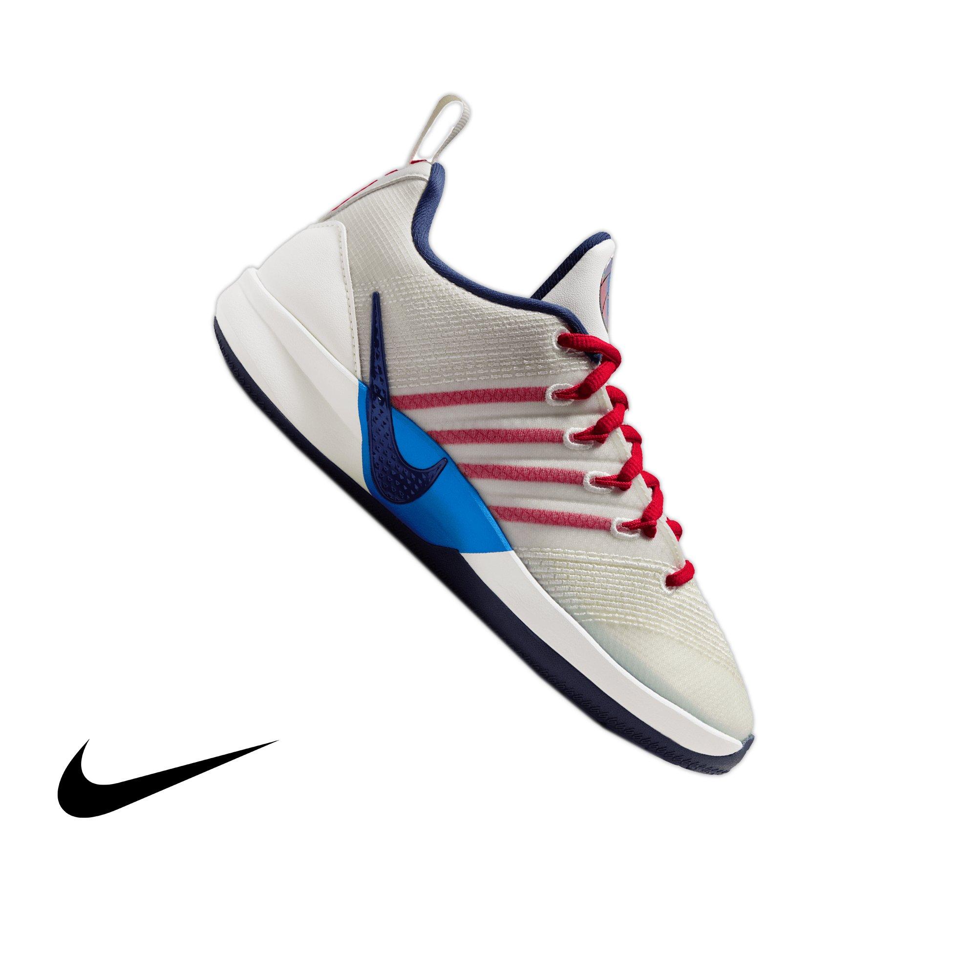 Nike Sabrina 3 "Atom Red/Photo Blue" Grade School Kids' Basketball Shoe - SAIL/RED/LT BLUE/NAVY